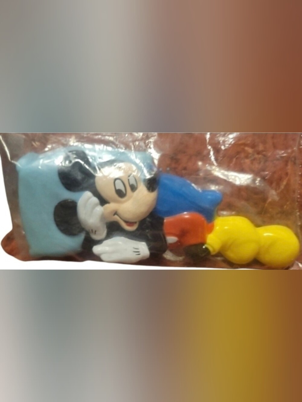 Vintage Disney Mickey Mouse Hairbrush Original Bag